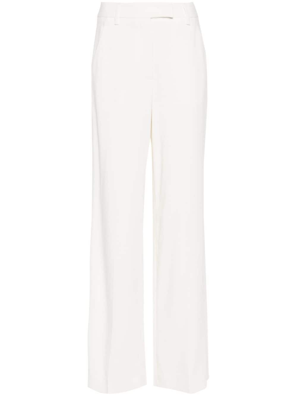 Lorena Antoniazzi crepe straight trousers - Neutrals von Lorena Antoniazzi