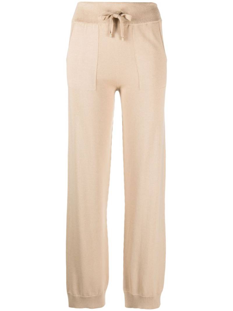 Lorena Antoniazzi fine-knit drawstring-waist trousers - Brown von Lorena Antoniazzi