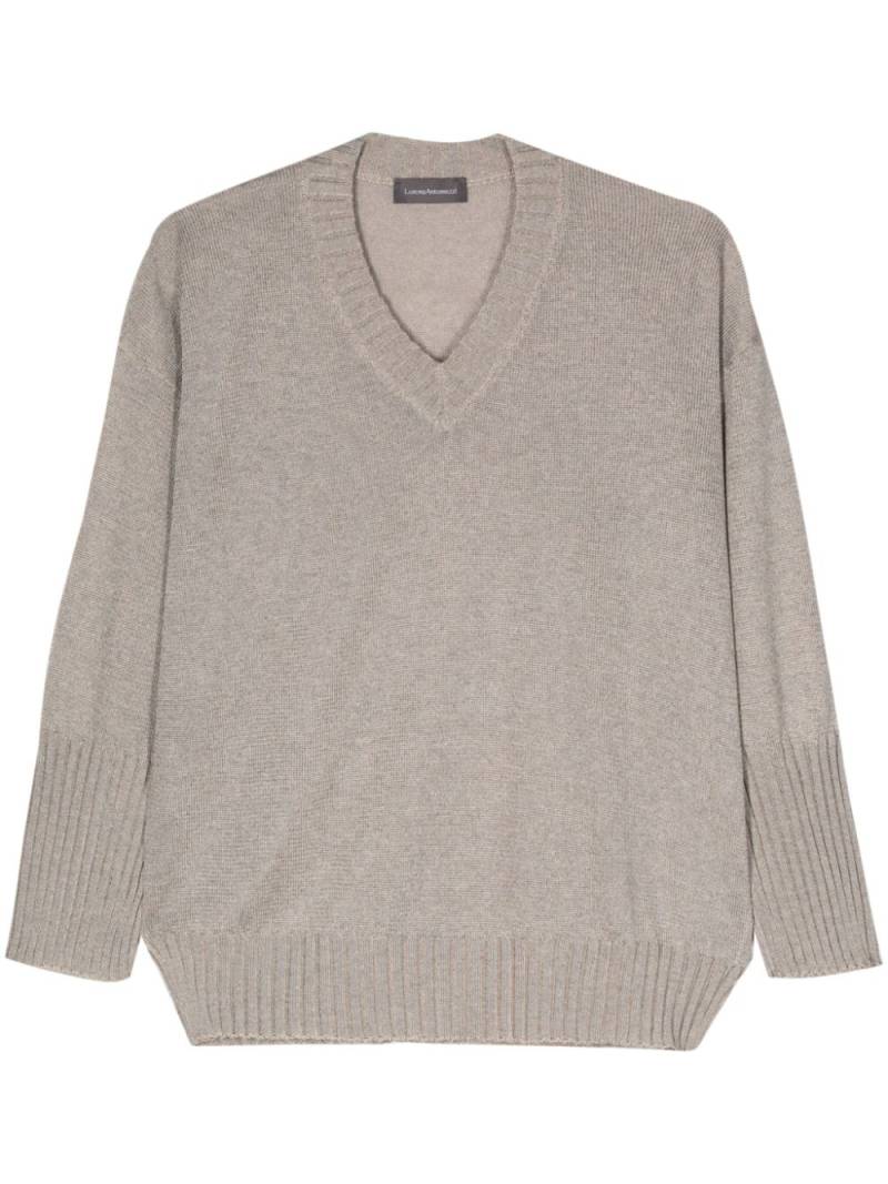 Lorena Antoniazzi metallic-threading knitted jumper - Neutrals von Lorena Antoniazzi