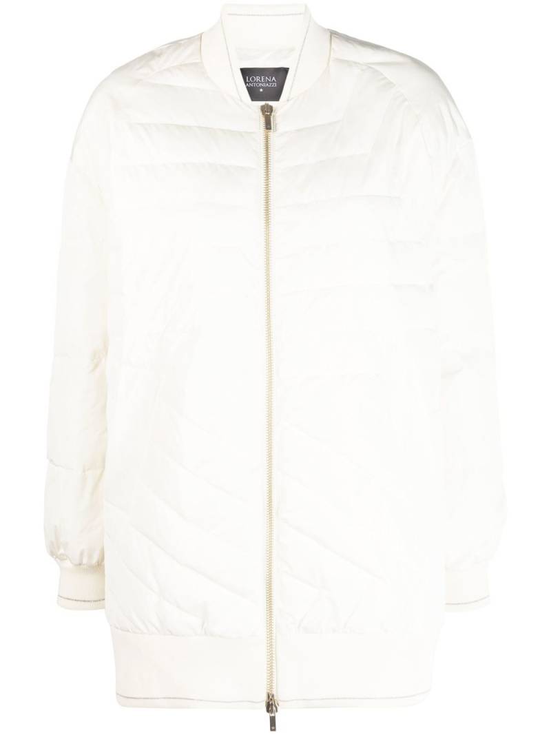 Lorena Antoniazzi padded puffer jacket - White von Lorena Antoniazzi