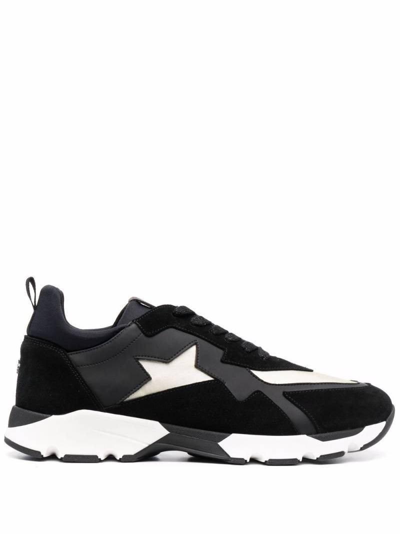 Lorena Antoniazzi panelled lace-up sneakers - Black von Lorena Antoniazzi