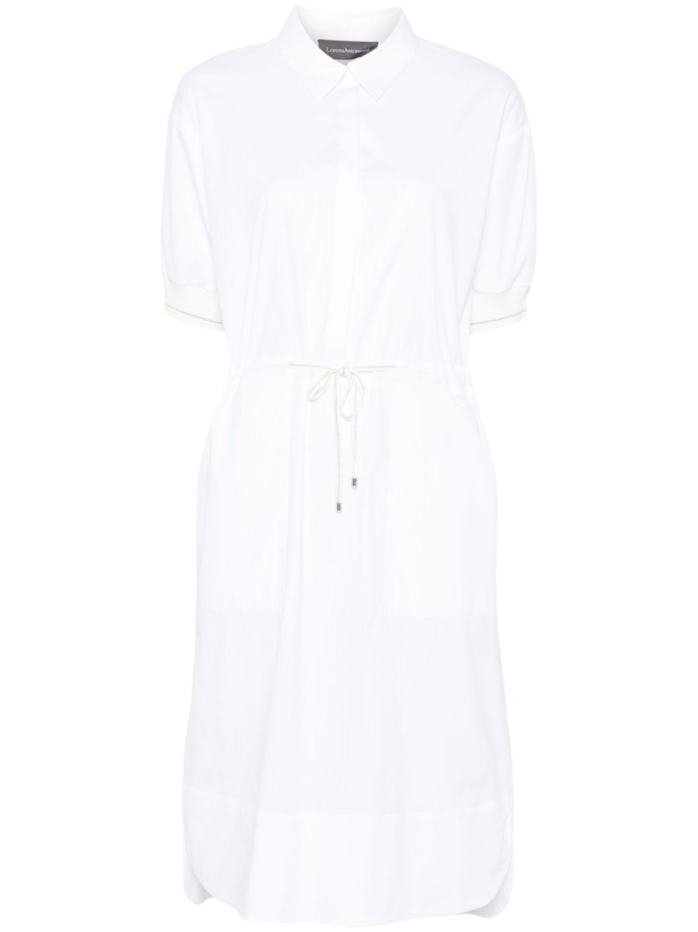 Lorena Antoniazzi pinstripe shirt dress - White von Lorena Antoniazzi