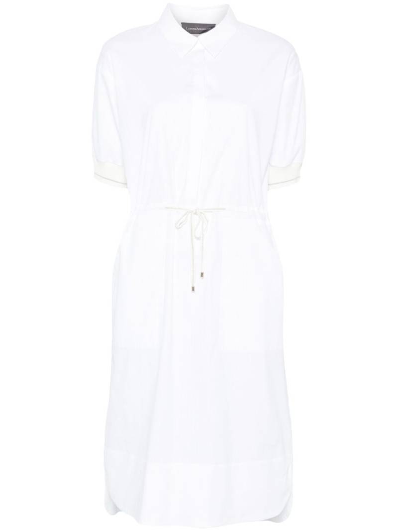 Lorena Antoniazzi pinstripe shirt dress - White von Lorena Antoniazzi