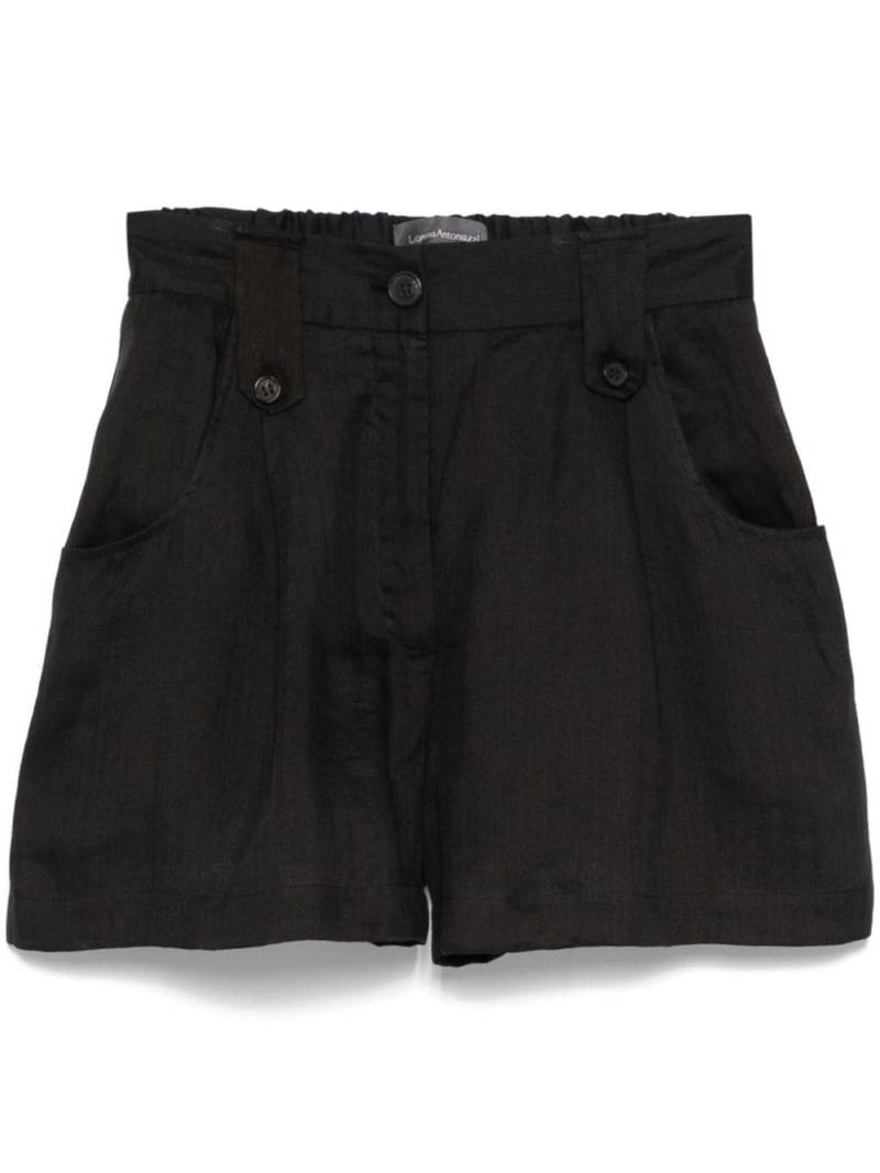 Lorena Antoniazzi ramie shorts - Black von Lorena Antoniazzi