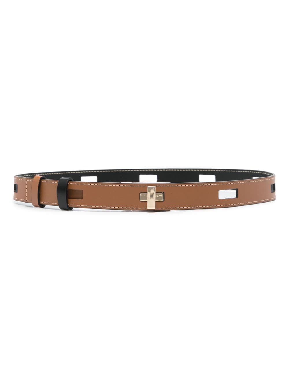 Lorena Antoniazzi reversible leather belt - Brown von Lorena Antoniazzi