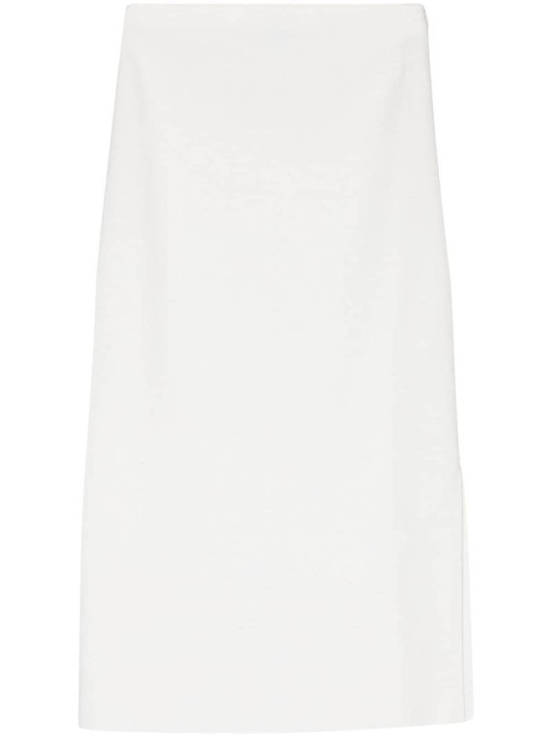 Lorena Antoniazzi ribbed-knit pencil skirt - White von Lorena Antoniazzi