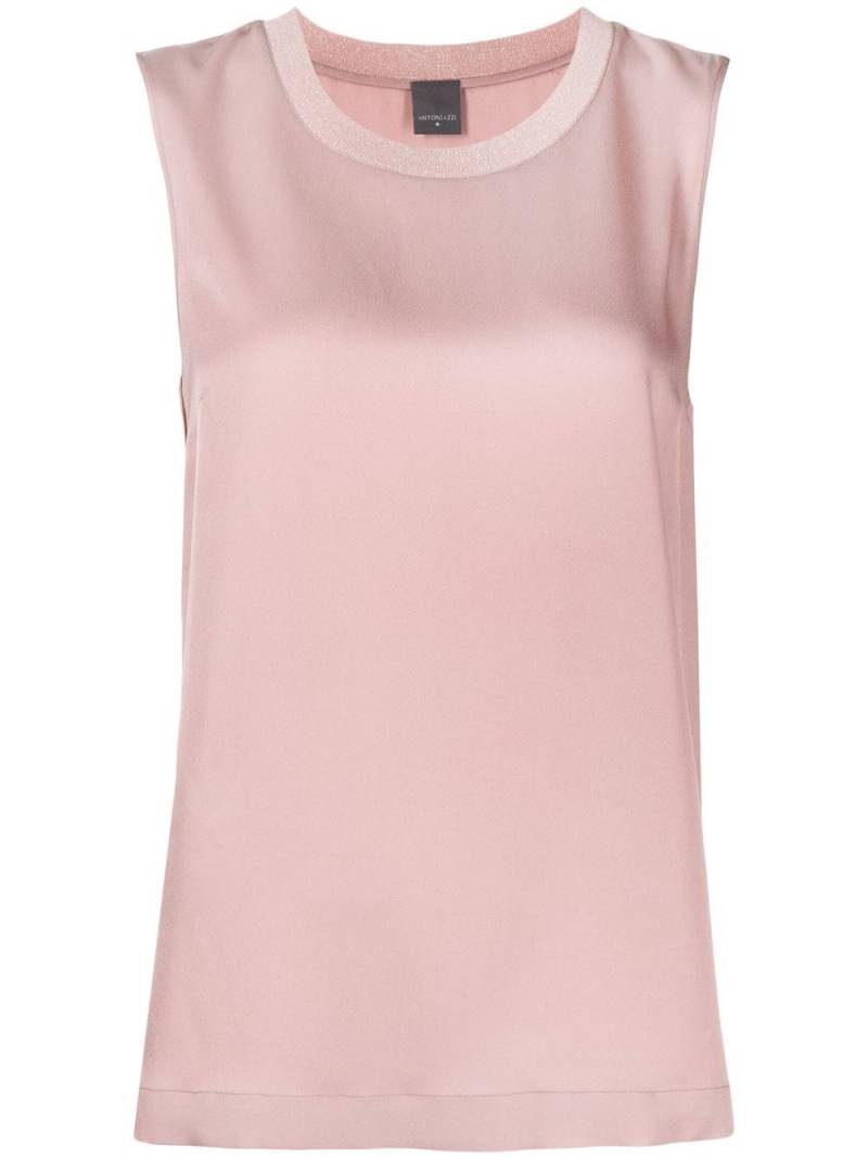 Lorena Antoniazzi round-neck vest top - Pink von Lorena Antoniazzi