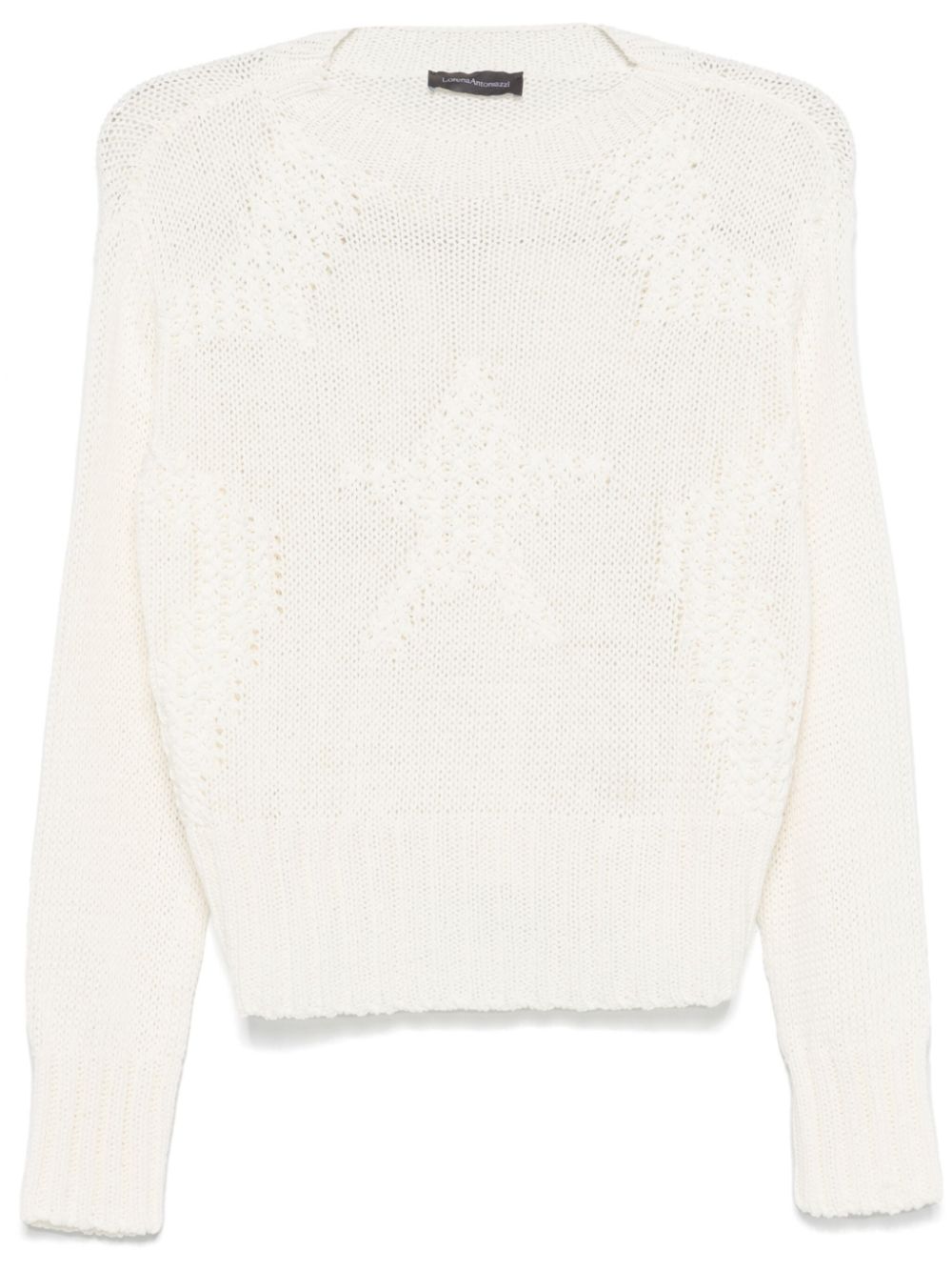 Lorena Antoniazzi star-jacquard sweater - White von Lorena Antoniazzi