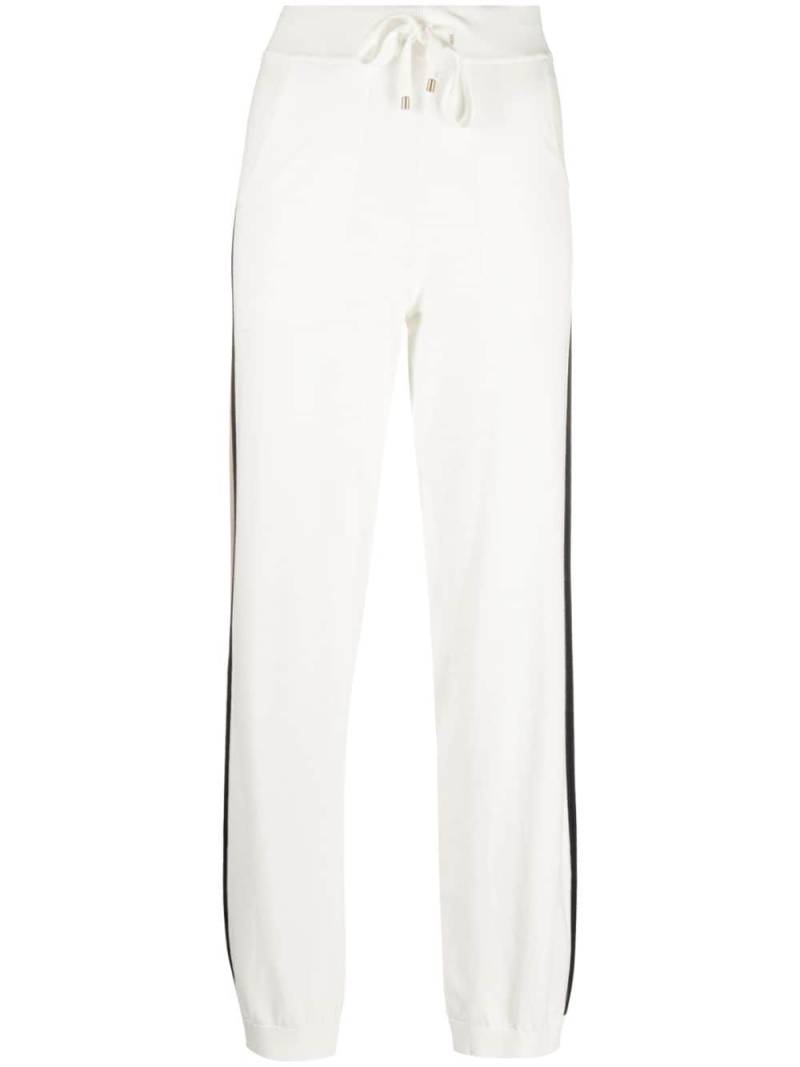 Lorena Antoniazzi striped-edge knitted trousers - White von Lorena Antoniazzi