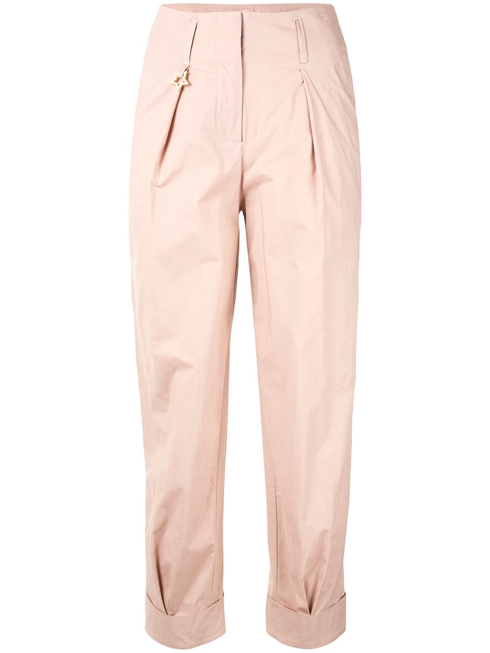 Lorena Antoniazzi tapered turn-up trousers - Pink von Lorena Antoniazzi