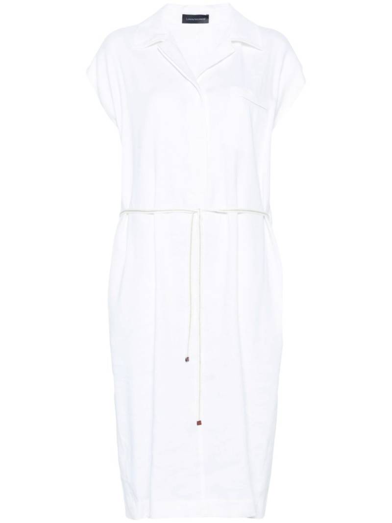 Lorena Antoniazzi twill midi dress - White von Lorena Antoniazzi