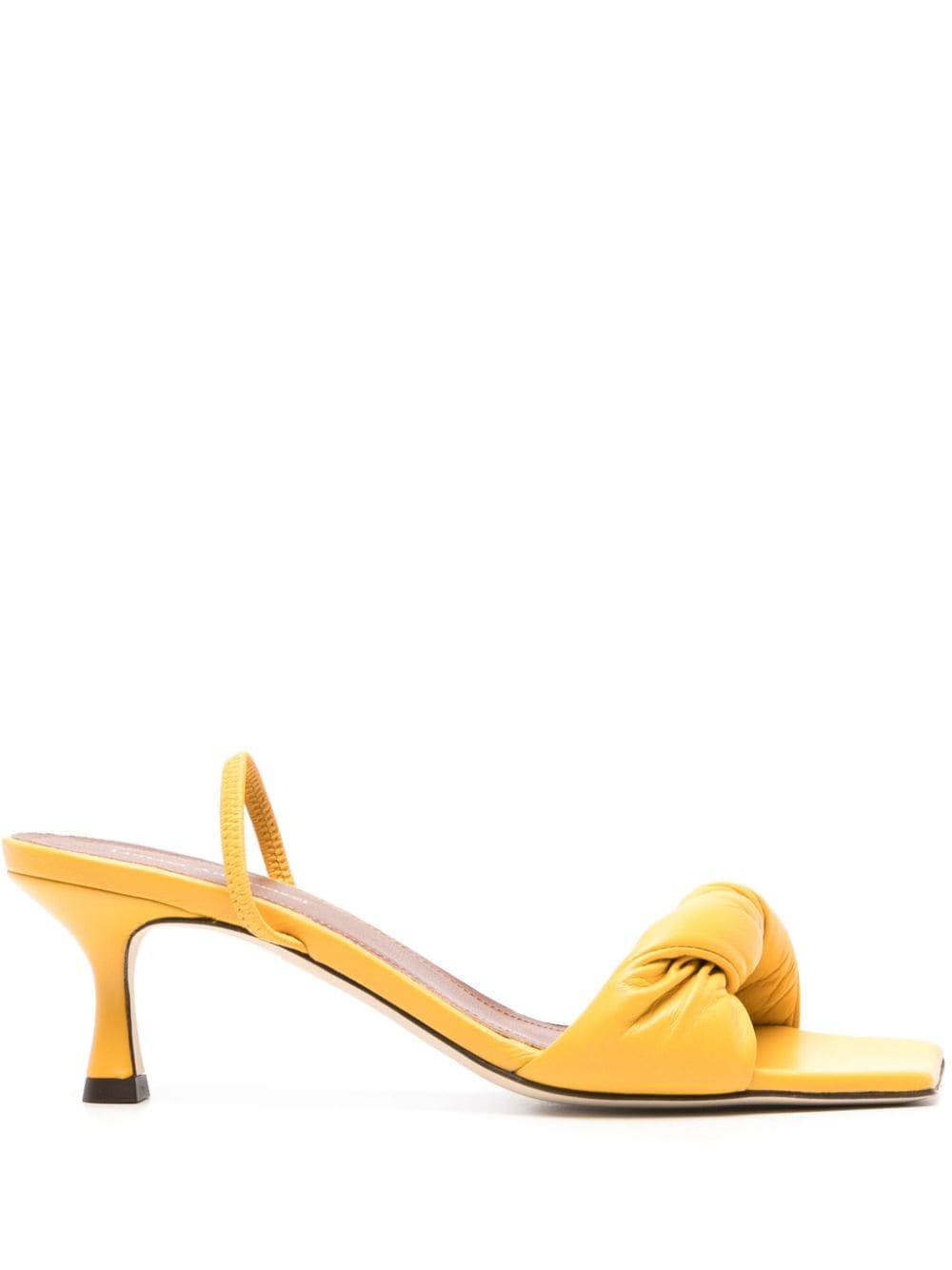 Lorena Antoniazzi twisted leather sandals - Yellow von Lorena Antoniazzi