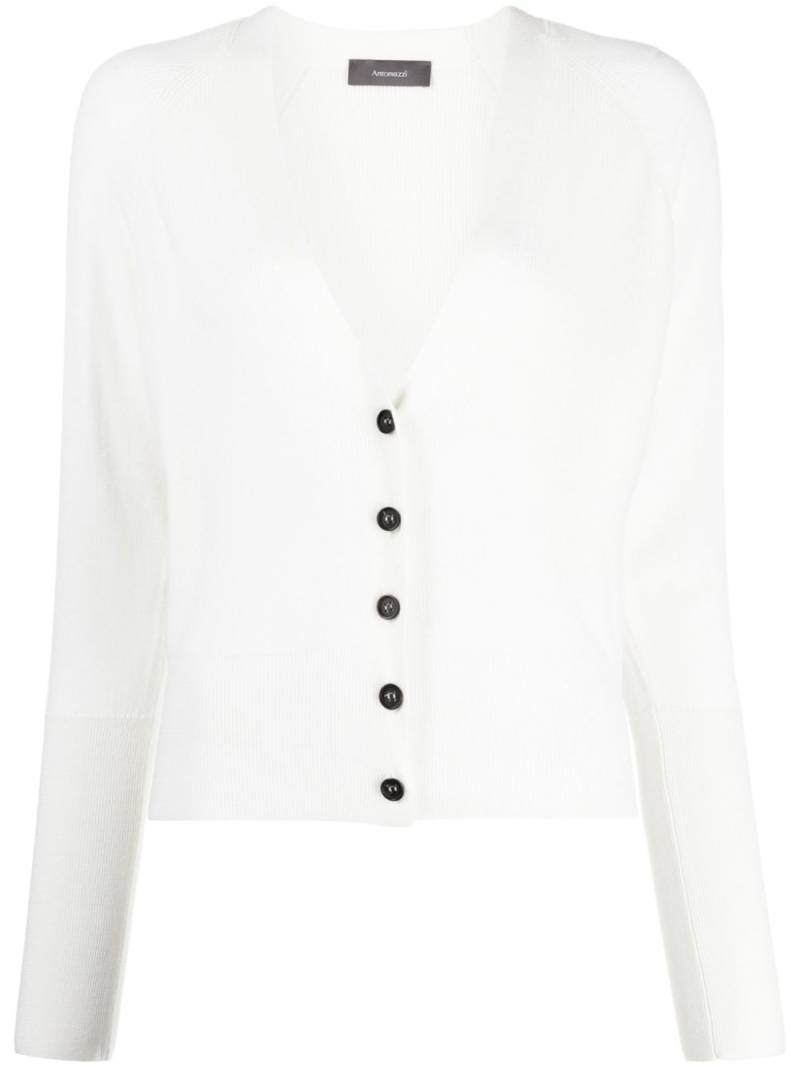 Lorena Antoniazzi virgin wool buttoned cardigan - Neutrals von Lorena Antoniazzi