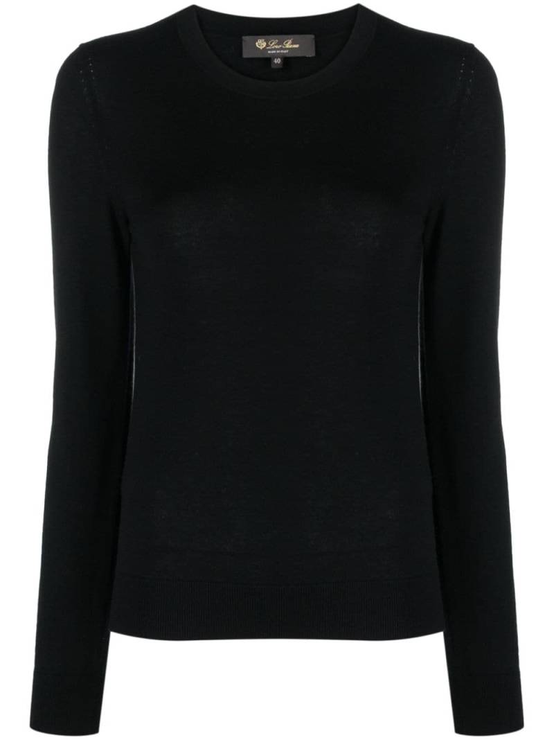 Loro Piana Neo Piuma cashmere jumper - Black von Loro Piana