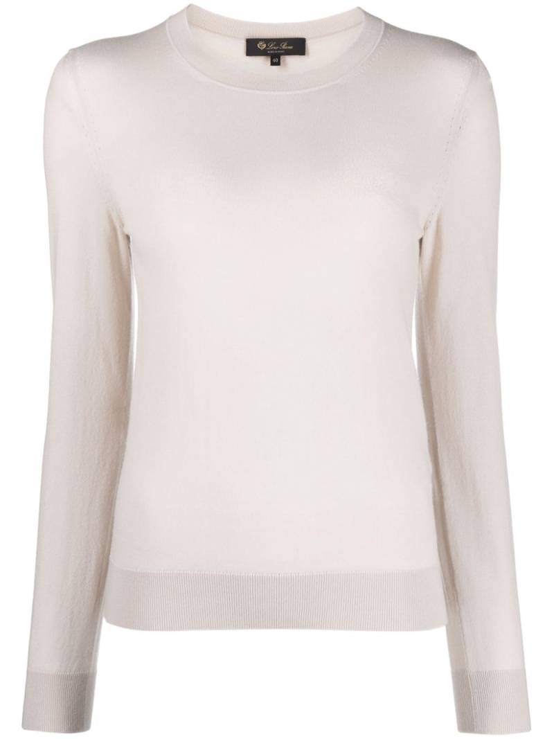 Loro Piana Neo Piuma fine-knit cashmere jumper - Neutrals von Loro Piana