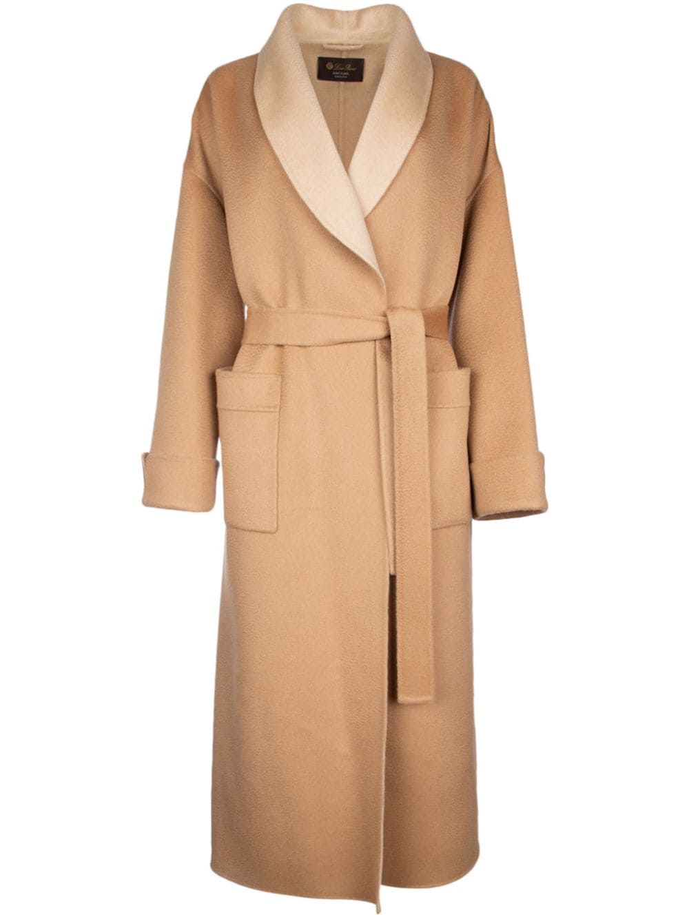 Loro Piana belted shawl-lapel coat - Neutrals von Loro Piana