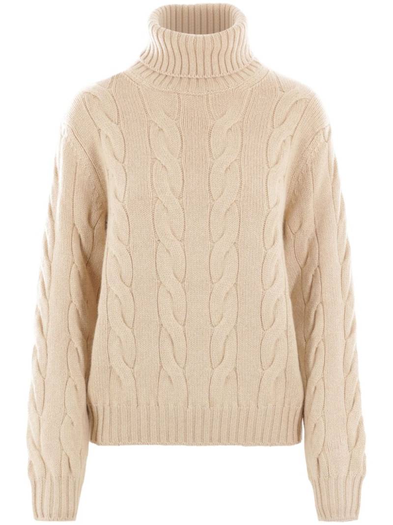 Loro Piana cable-knit cashmere jumper - Neutrals von Loro Piana