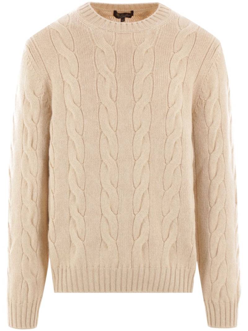 Loro Piana cable-knit cashmere jumper - Neutrals von Loro Piana