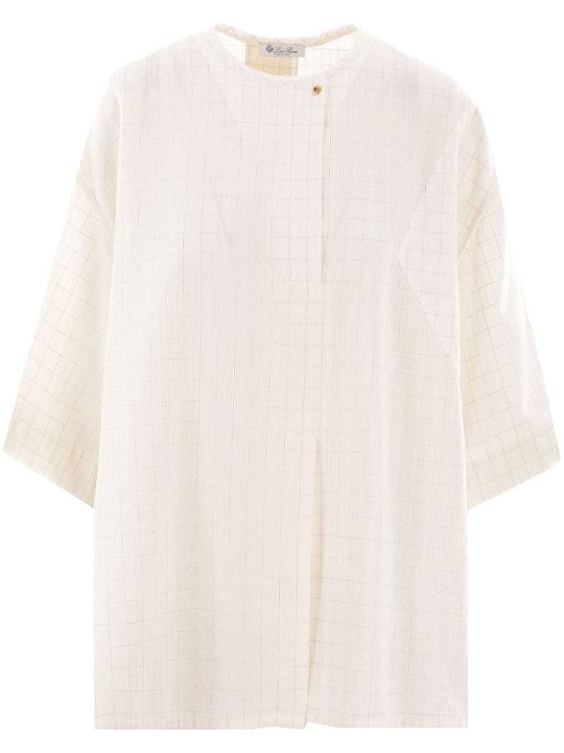 Loro Piana checked cotton shirt - Neutrals von Loro Piana