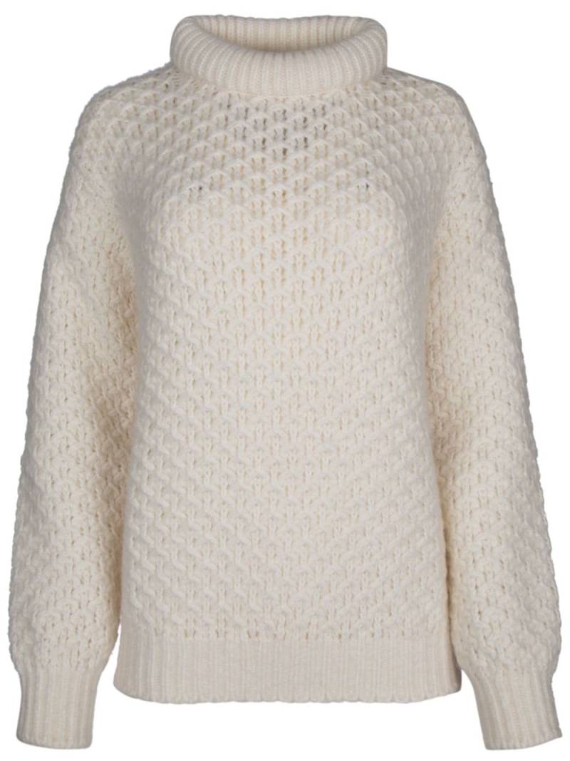 Loro Piana chunky open-knit sweater - White von Loro Piana