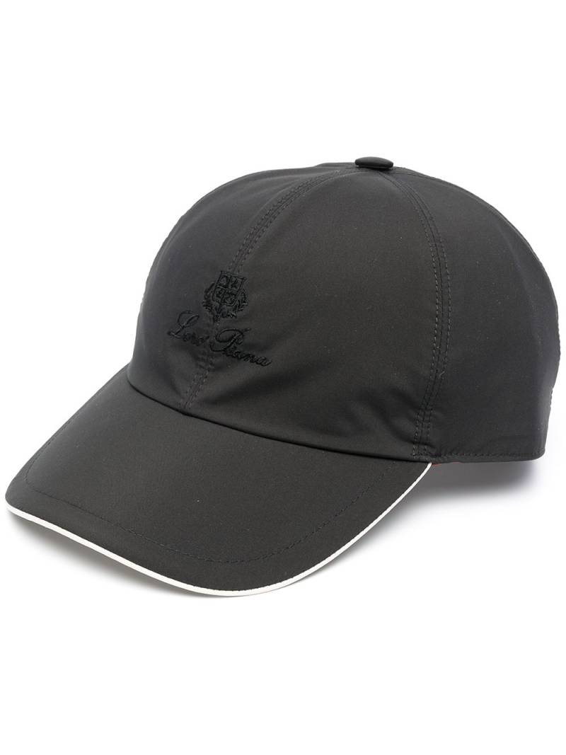 Loro Piana contrasting-trim six-panel cap - Black von Loro Piana