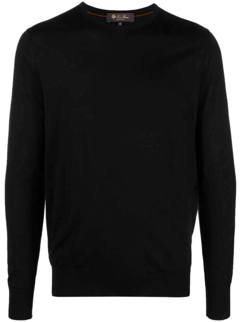 Loro Piana fine-knit virgin-wool jumper - Black von Loro Piana