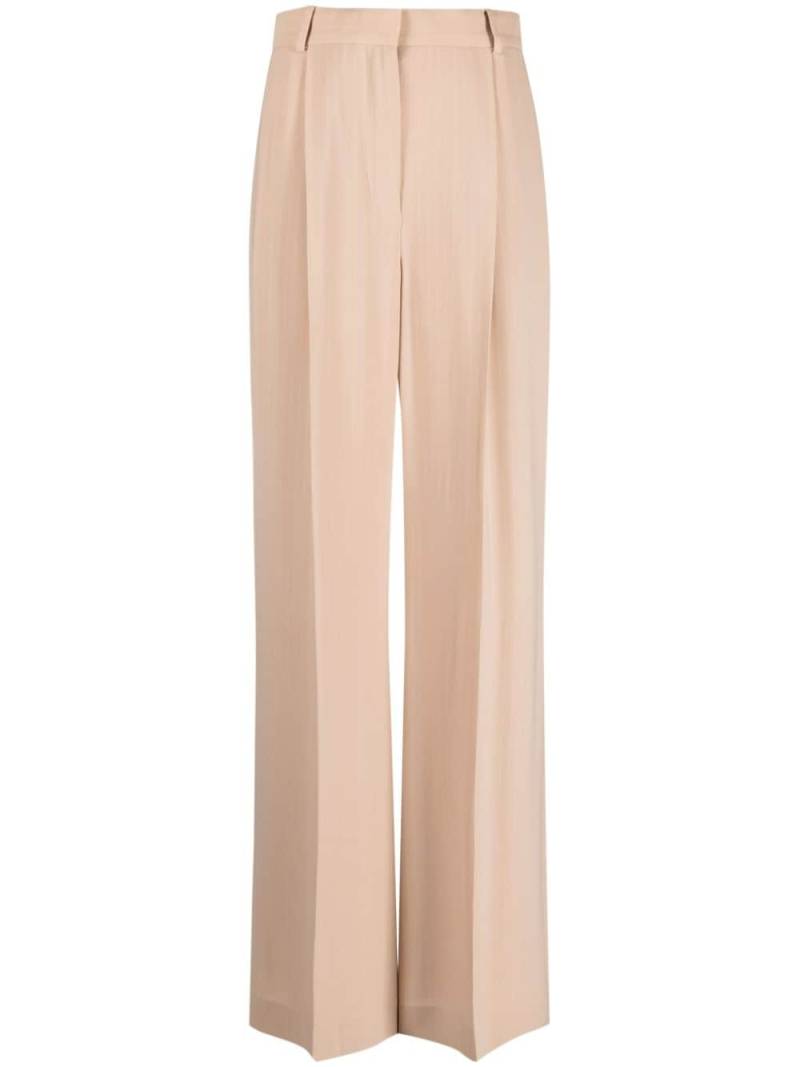 Loro Piana high-waisted flared trousers - Neutrals von Loro Piana