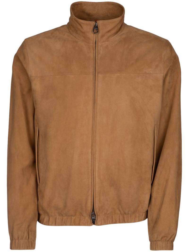 Loro Piana leather bomber jacket - Neutrals von Loro Piana