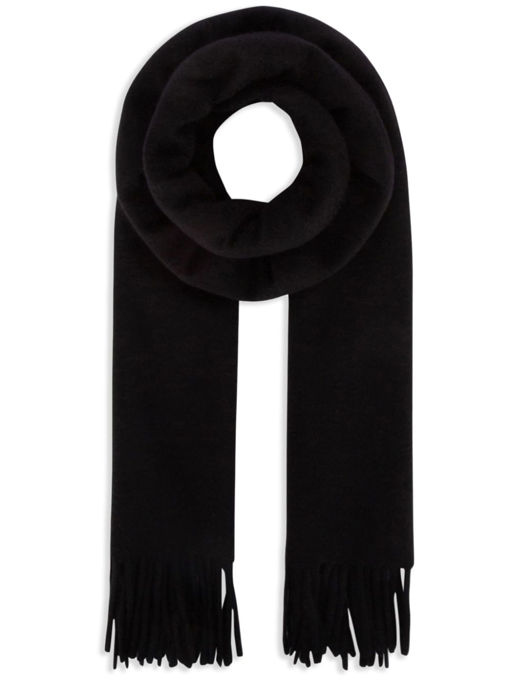 Loro Piana logo-embroidered scarf - Black von Loro Piana