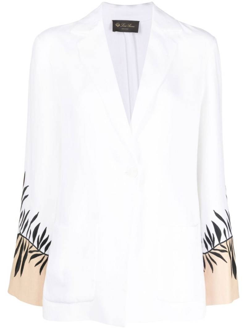 Loro Piana silk-linen botanical jacket - White von Loro Piana