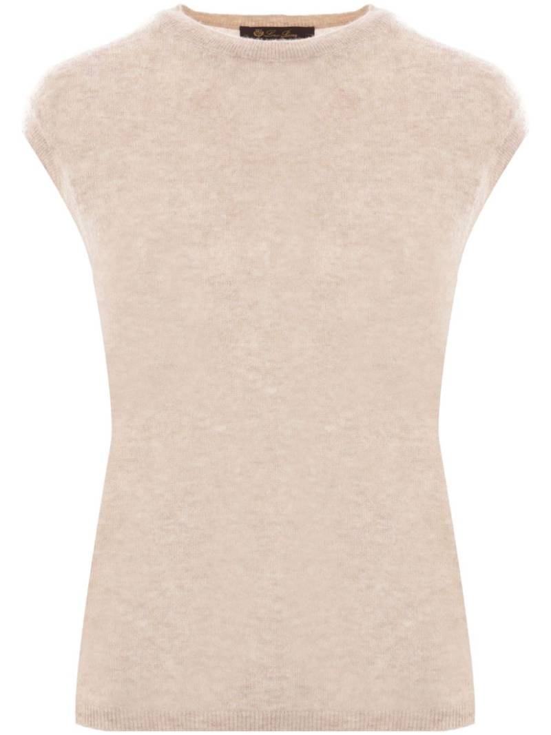 Loro Piana sleeveless cashmere-silk blend top - Neutrals von Loro Piana