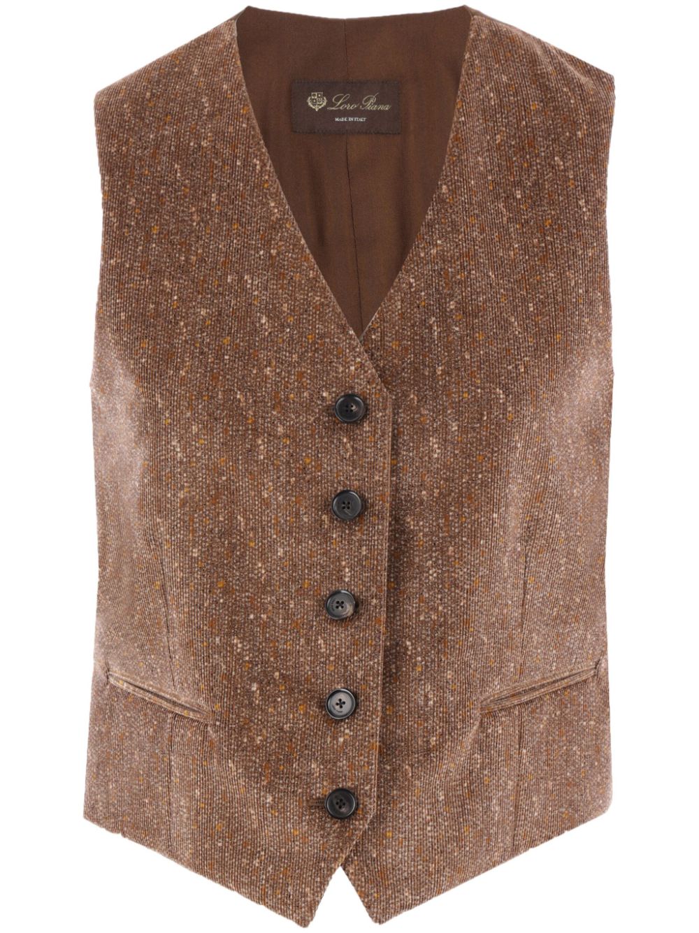 Loro Piana v-neck waistcoat - Brown von Loro Piana