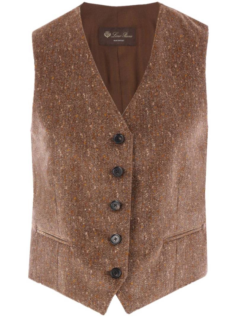 Loro Piana v-neck waistcoat - Brown von Loro Piana