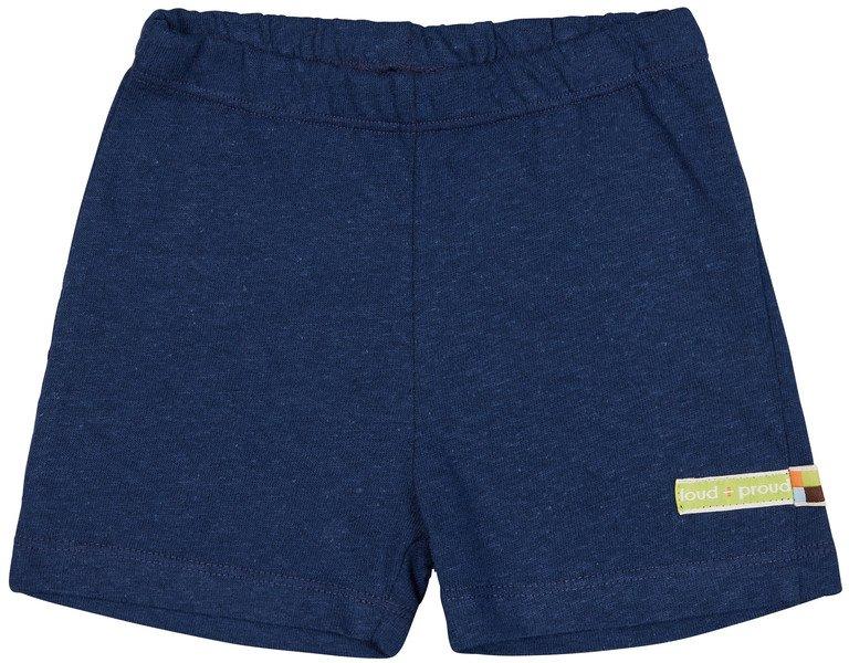 Kinder Shorts Uni Mit Leinen Jungen Blau ONE SIZE von Loud and Proud