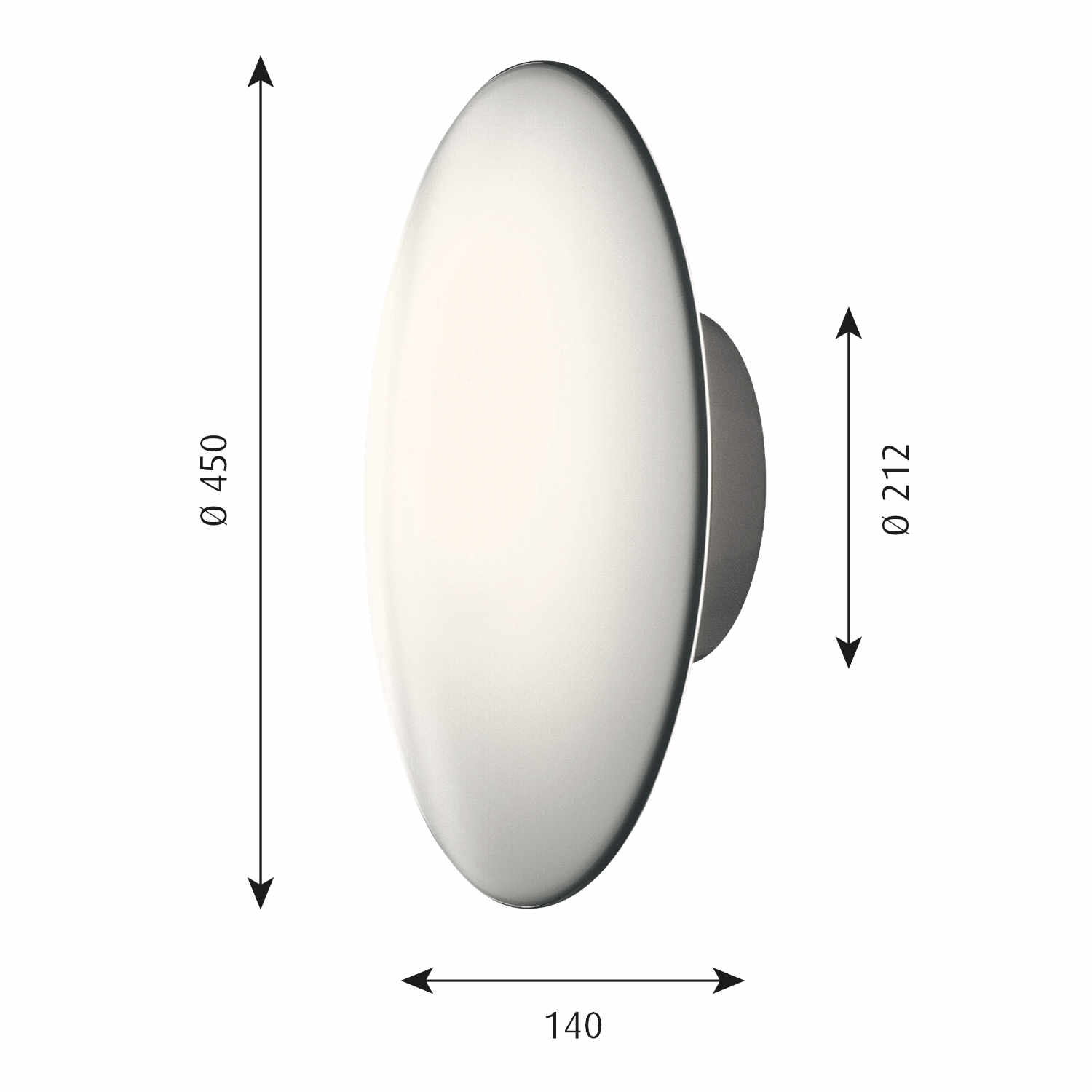 AJ Eklipta LED Wand-/Deckenleuchte, Grösse ø 45 cm AJ Eklipta LED Wand-/Deckenleuchte, Grösse ø 45 cm von Louis Poulsen