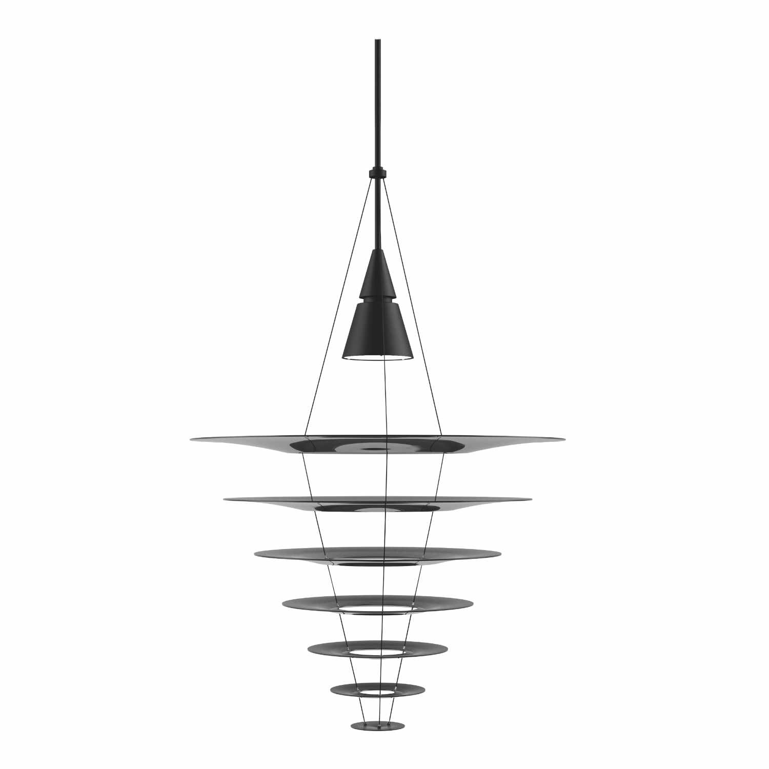 Enigma 825 LED Pendelleuchte, Farbe schwarz Enigma 825 LED Pendelleuchte, Farbe schwarz von Louis Poulsen