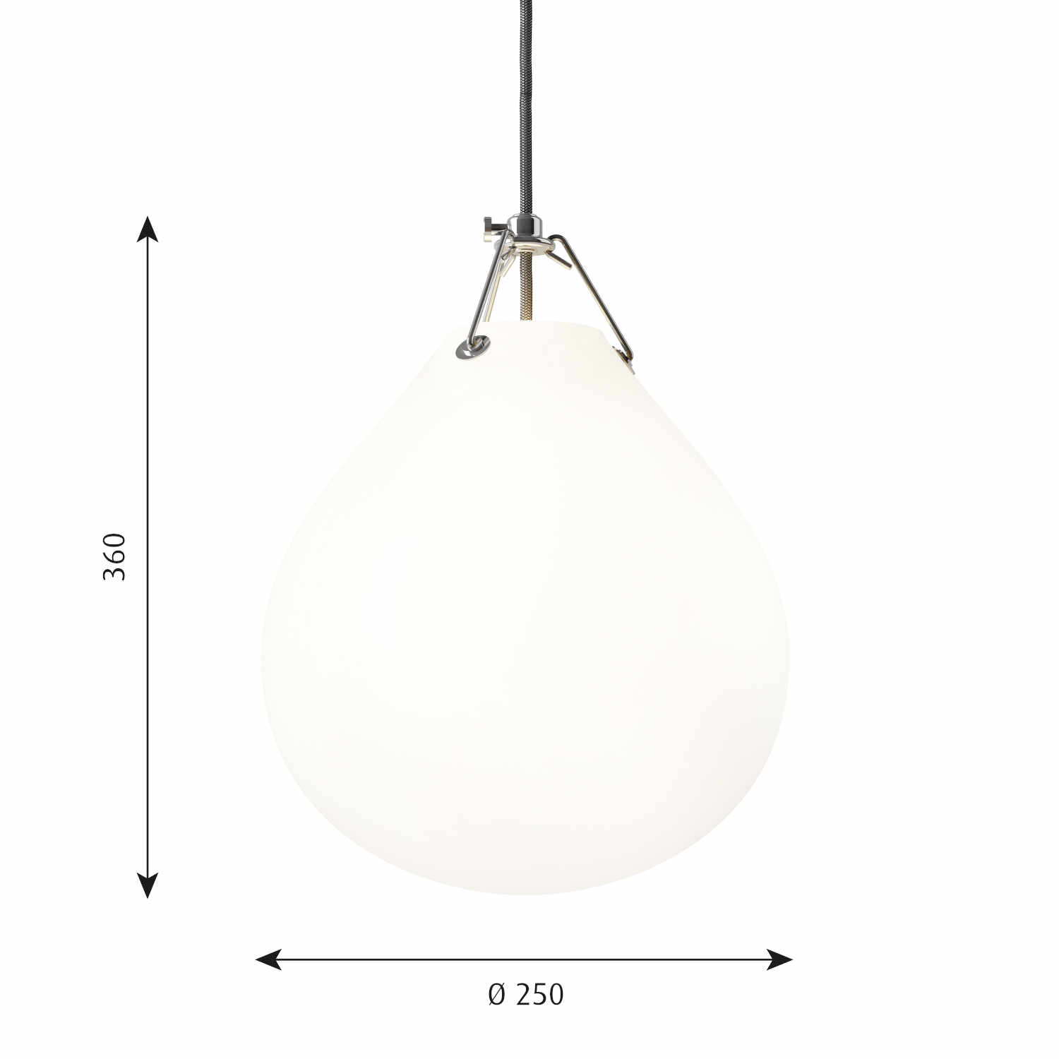 Moser Pendelleuchte, Grösse ø 25 cm von Louis Poulsen