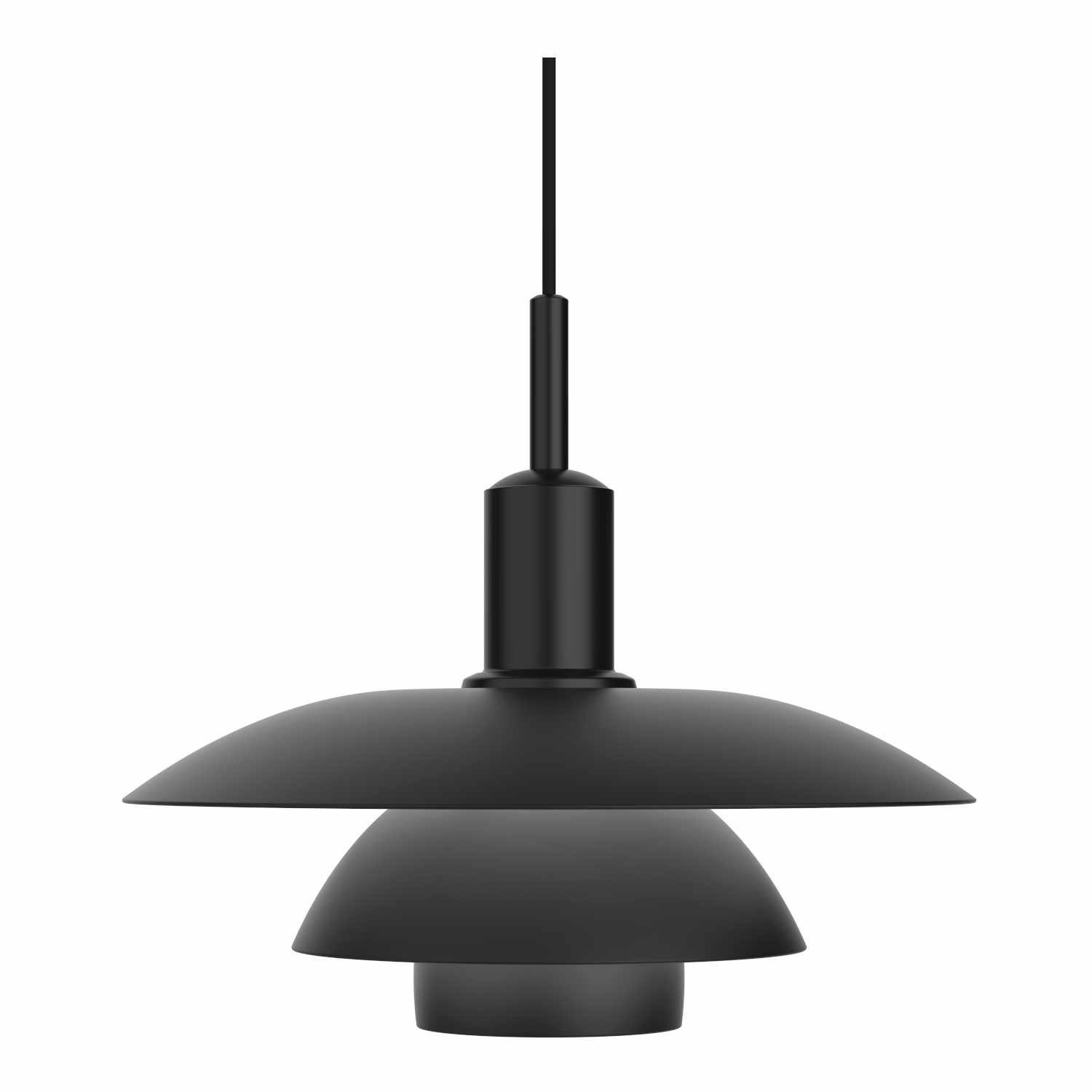 PH 5/5 LED Pendelleuchte, Farbe metall, schwarz PH 5/5 LED Pendelleuchte, Farbe metall, schwarz von Louis Poulsen