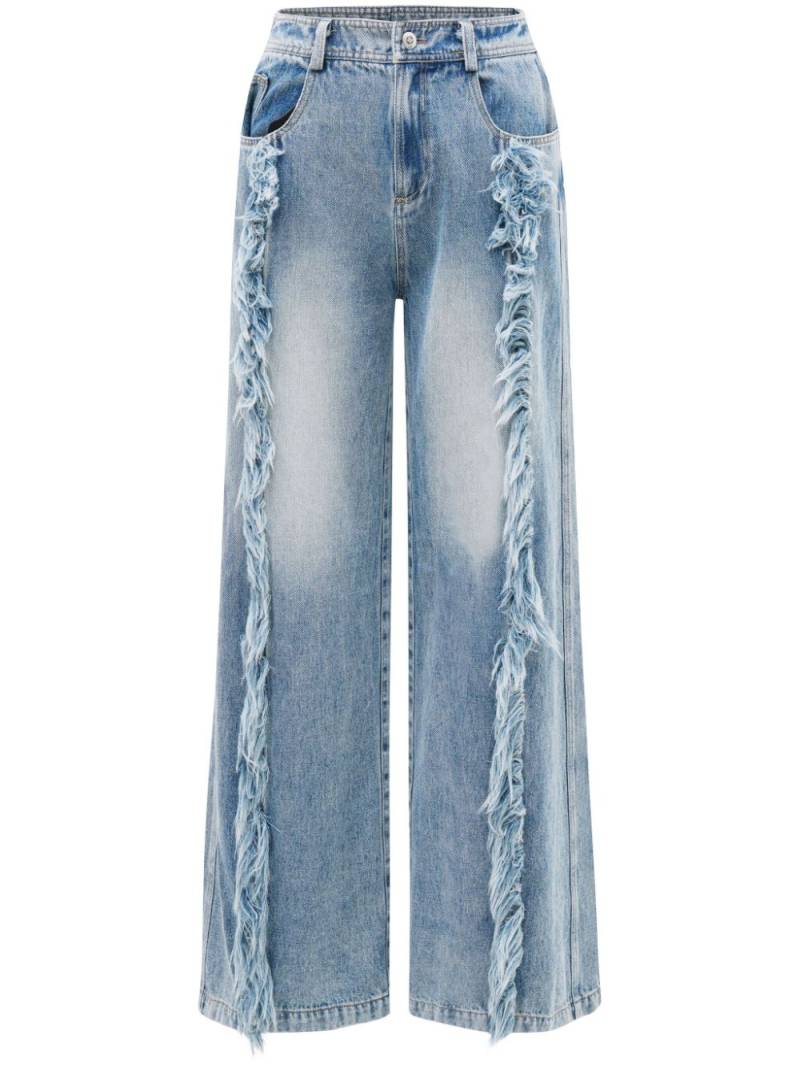 Louis Shengtao Chen high-rise wide-leg jeans - Blue von Louis Shengtao Chen