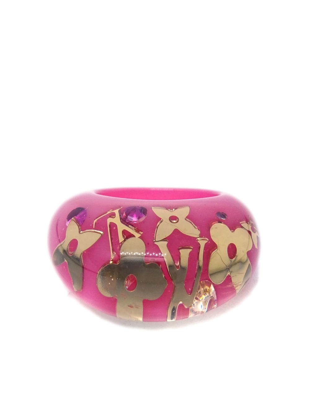 Louis Vuitton Pre-Owned 1990-2000 Berg Inclusion ring - Pink von Louis Vuitton Pre-Owned