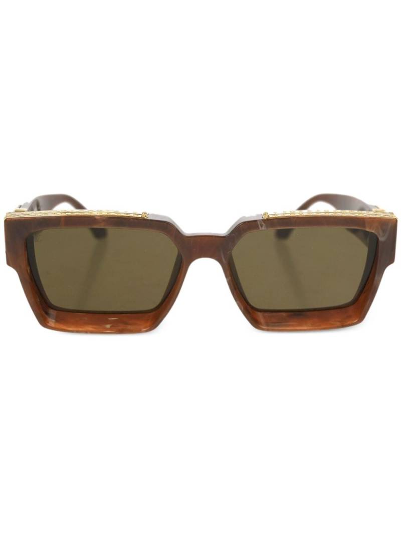 Louis Vuitton Pre-Owned 1990-2000s square-frame sunglasses - Brown von Louis Vuitton Pre-Owned