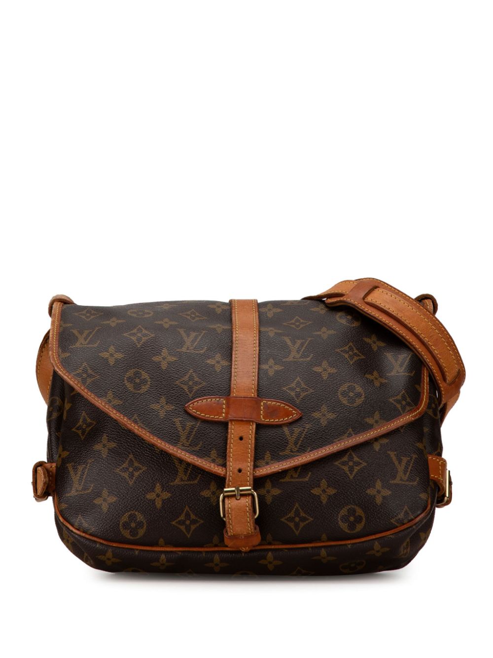 Louis Vuitton Pre-Owned 1992 Monogram Saumur 30 crossbody bag - Brown von Louis Vuitton Pre-Owned