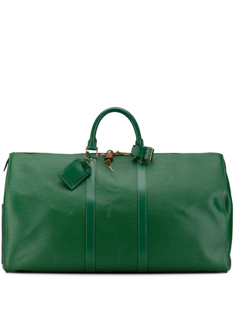 Louis Vuitton Pre-Owned 1995 Epi Keepall 55 travel bag - Green von Louis Vuitton Pre-Owned