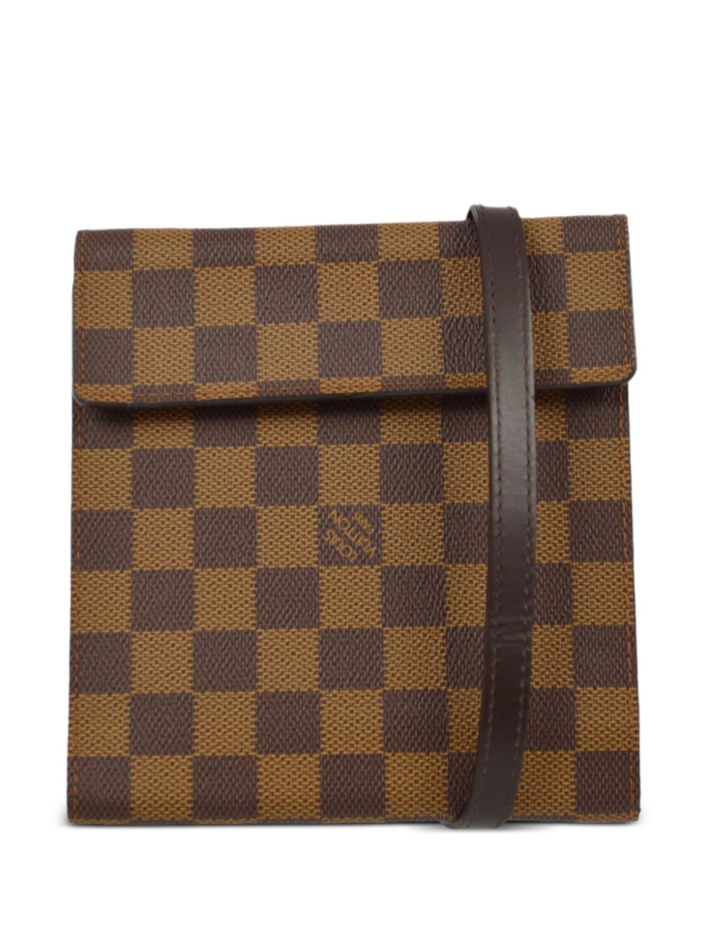 Louis Vuitton Pre-Owned 1999 Damier Ebène anniversary CD case - Brown von Louis Vuitton Pre-Owned