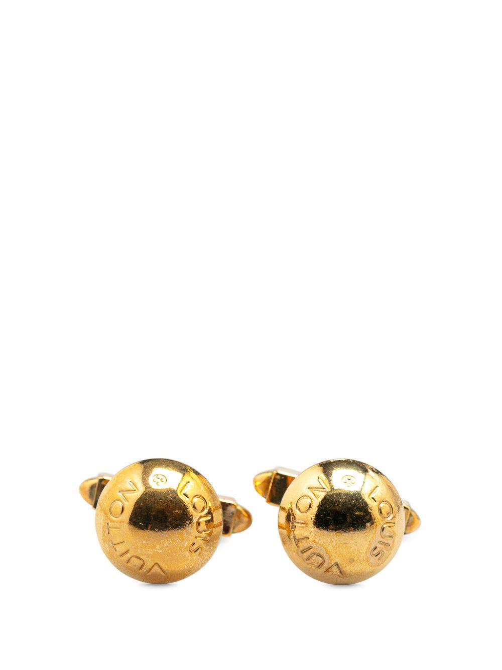 Louis Vuitton Pre-Owned 2000-2024 Gold Plated Clou Rivet costume cufflinks von Louis Vuitton Pre-Owned