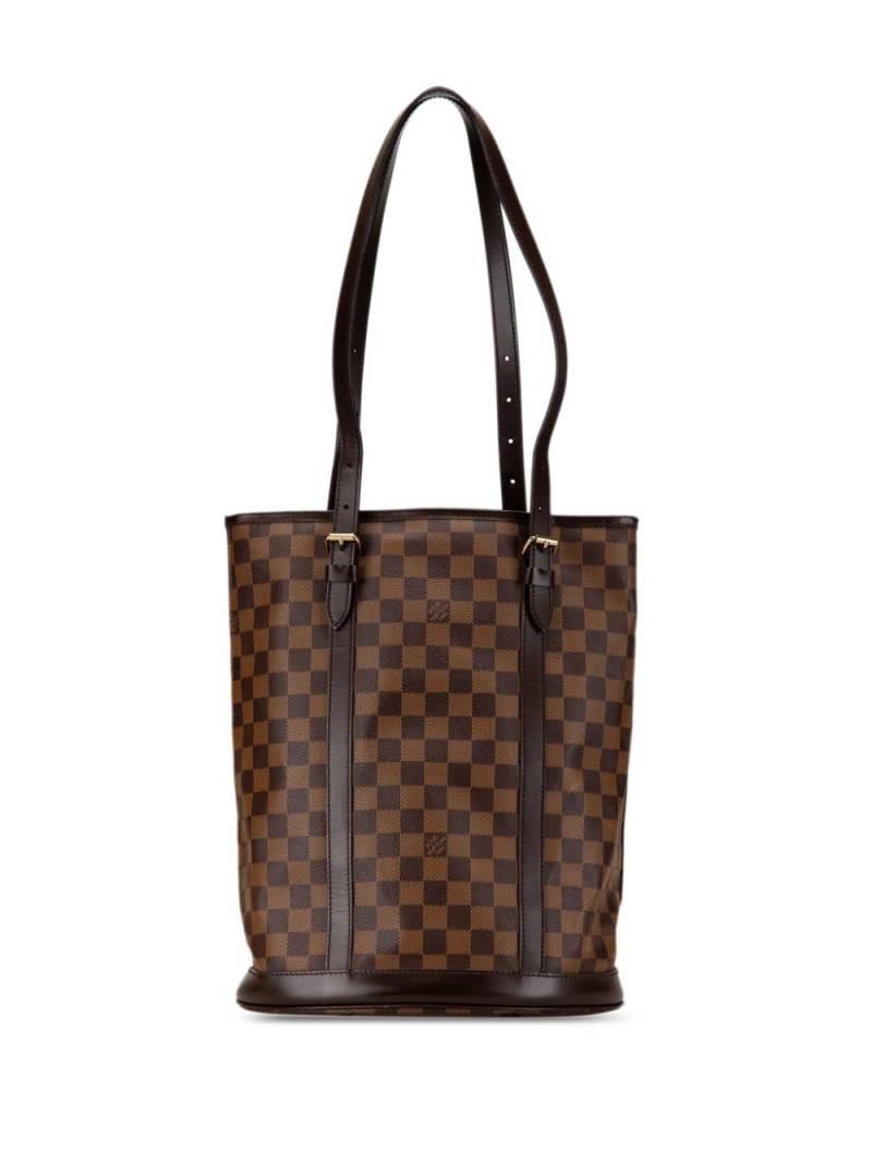 Louis Vuitton Pre-Owned 2001 Damier Ebene GM bucket bag - Brown von Louis Vuitton Pre-Owned