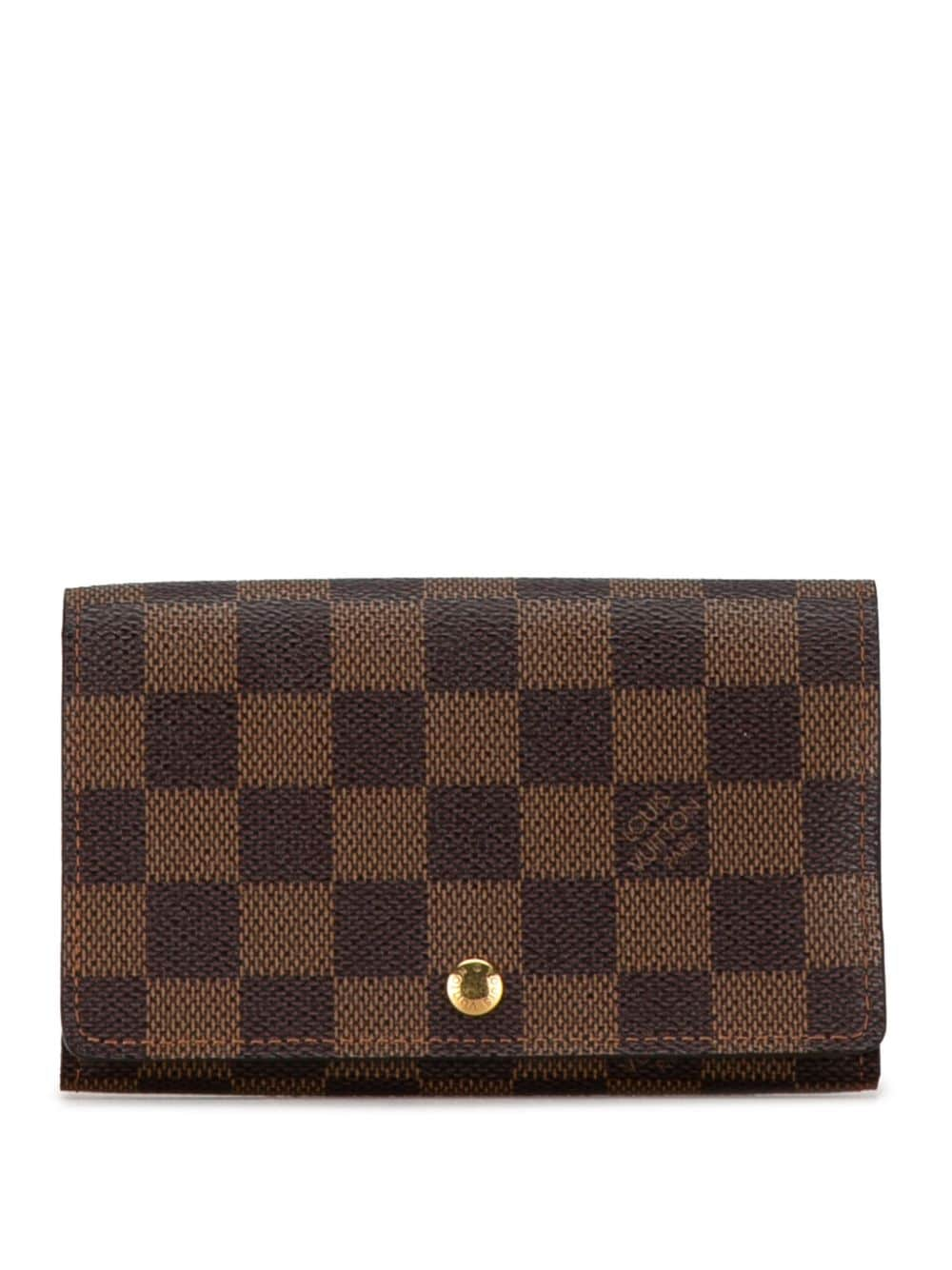 Louis Vuitton Pre-Owned 2001 Damier Ebene Porte-Monnaie Tresor Wallet small wallets - Brown von Louis Vuitton Pre-Owned