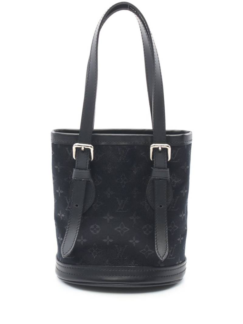 Louis Vuitton Pre-Owned 2001 Little Bucket satin bucket bag - Black von Louis Vuitton Pre-Owned