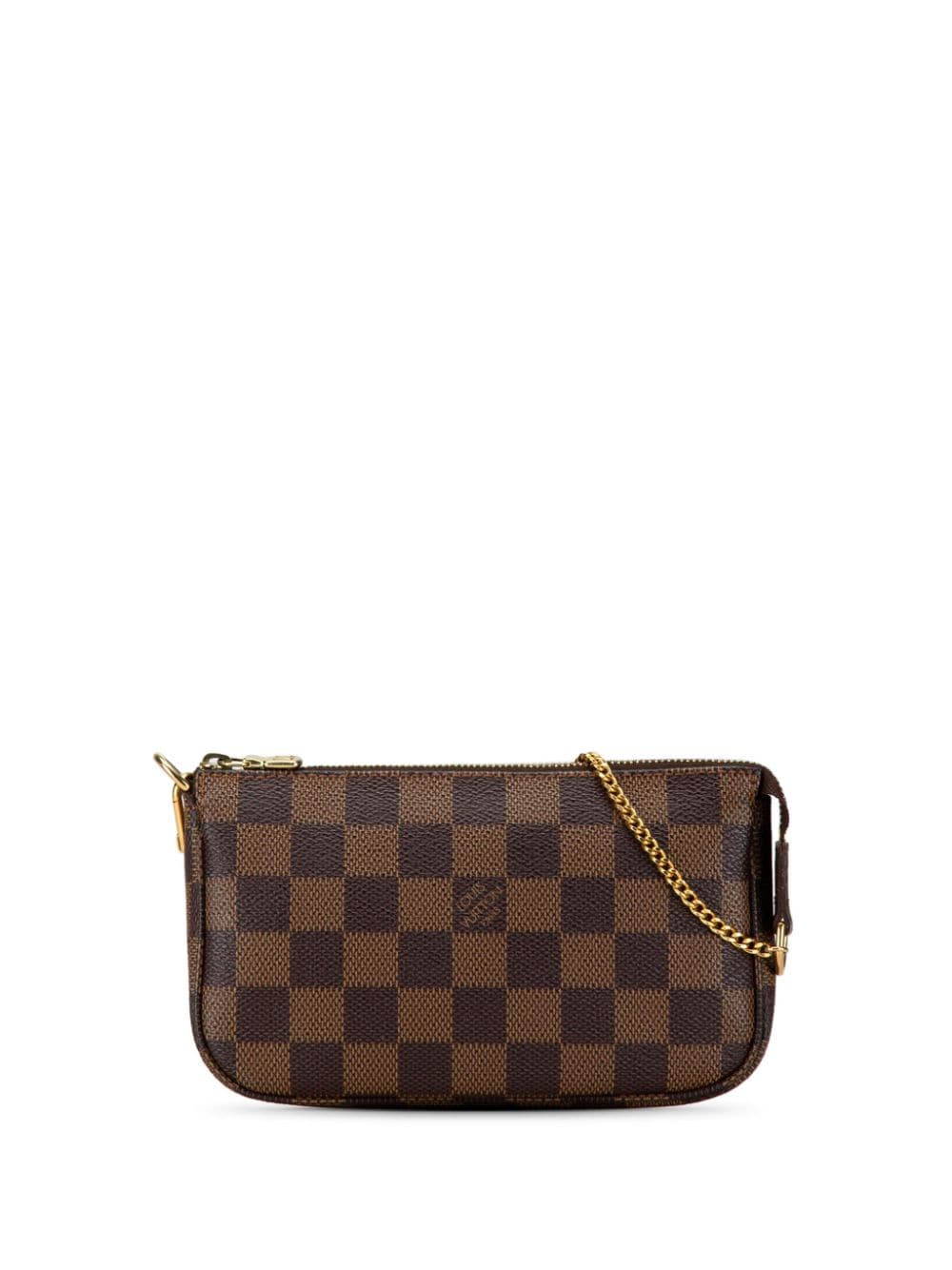 Louis Vuitton Pre-Owned 2002 Damier Ebene Mini Pochette Accessoires handbag - Brown von Louis Vuitton Pre-Owned