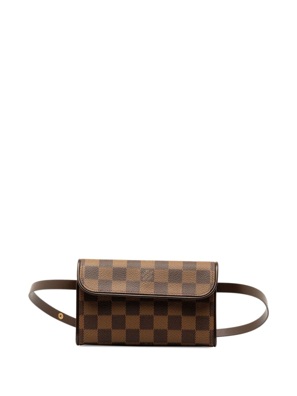 Louis Vuitton Pre-Owned 2002 Damier Ebene Pochette Florentine belt bag - Brown von Louis Vuitton Pre-Owned